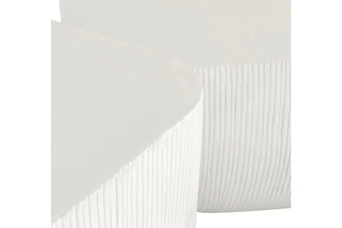 Alma Outdoor Square Coffee Table In White