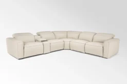 Amara 6 Piece 2 Power Sectional In Tasmin Granite