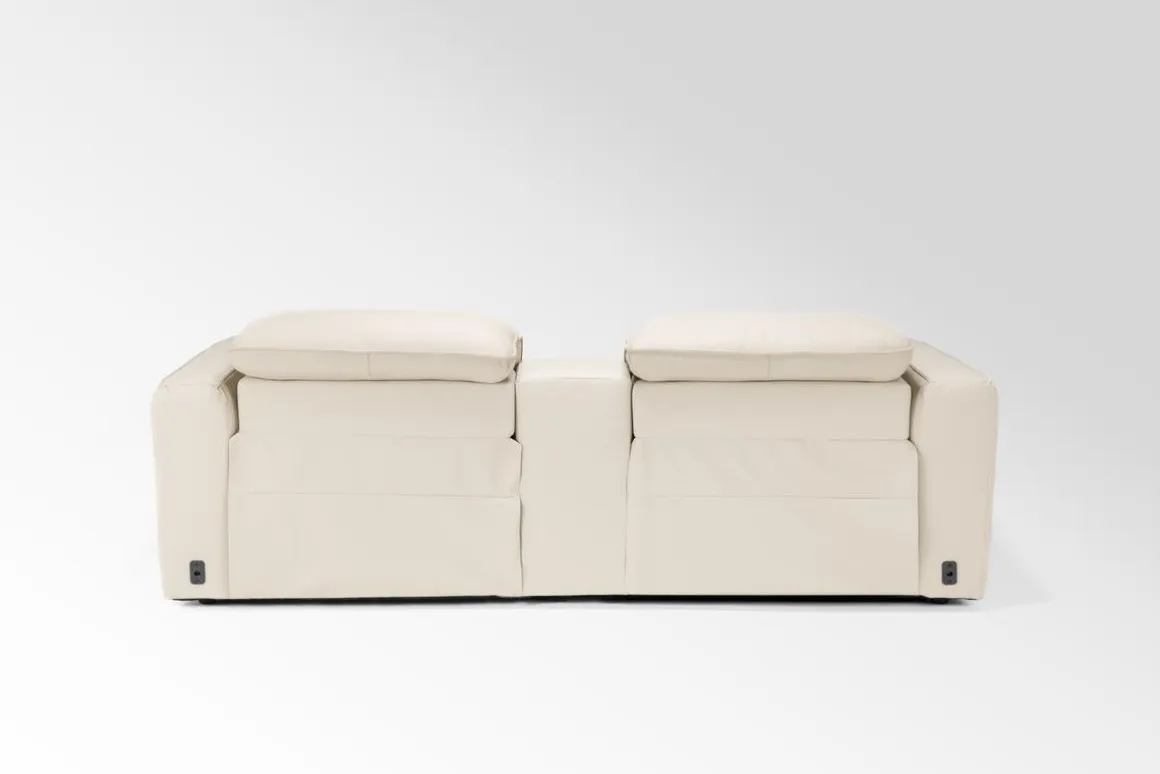 Amara 2 Power Console Loveseat In Tasmin Granite