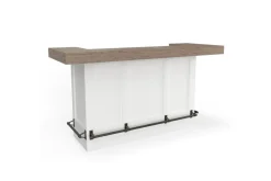 Americana Bar Height Dining Table & 2 Stools In Cotton