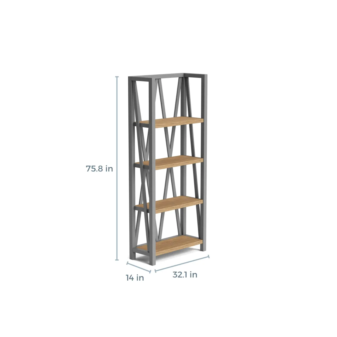 Americana Bookcase In White