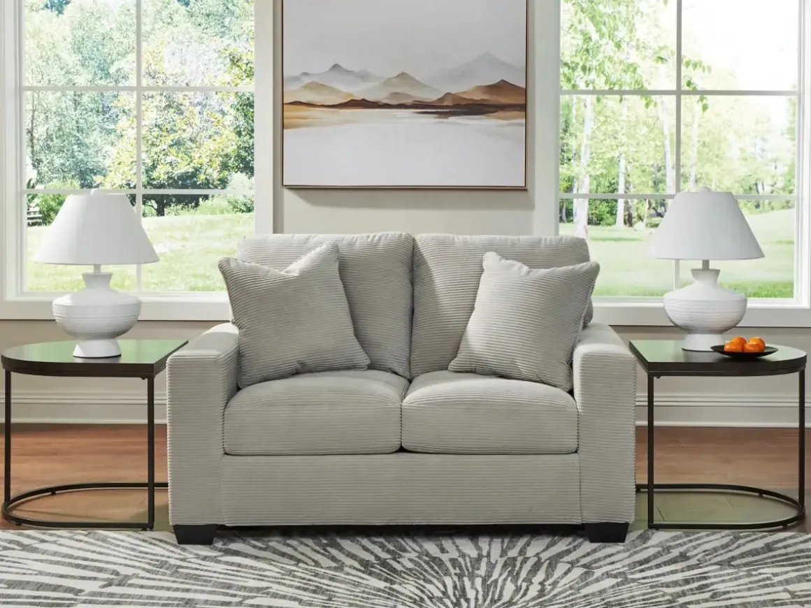 Amesley Loveseat In Ivory