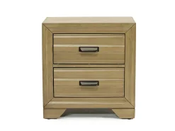 Andes Nightstand & Hutch In Charcoal