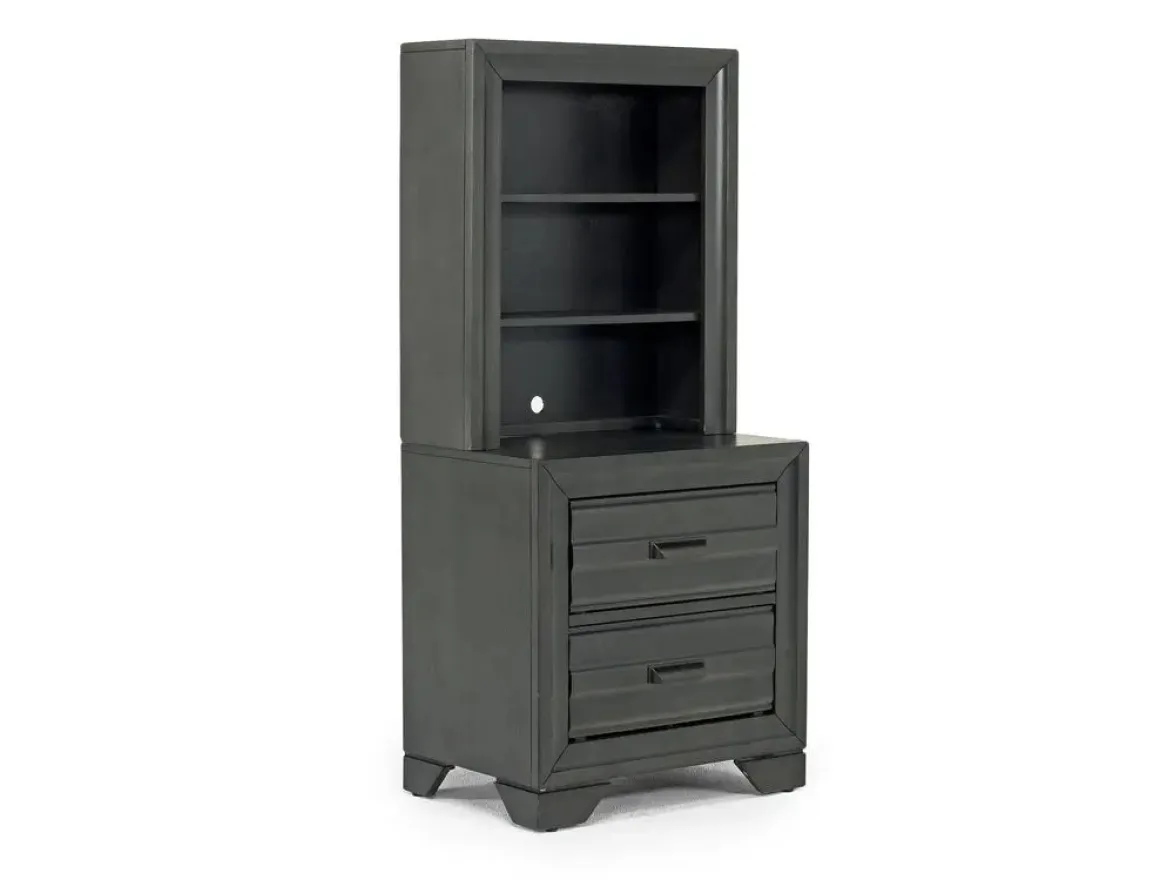 Andes Wall Bed In Charcoal, Twin