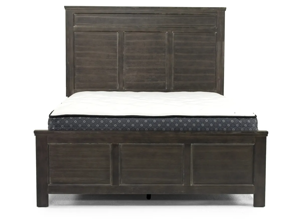Andover Panel Bed, Dresser, Mirror & Nightstand In White, Twin