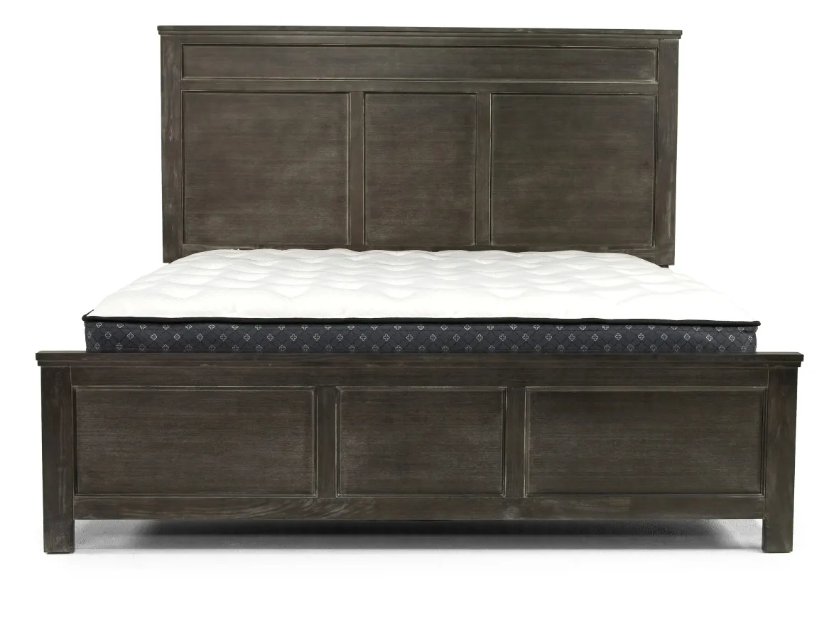Andover Panel Bed, Dresser, Mirror & Nightstand In White, Twin