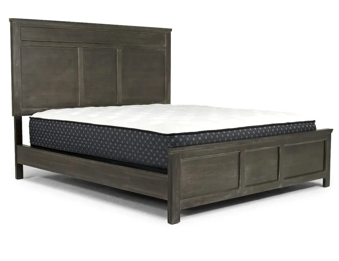 Andover Panel Bed, Dresser, Mirror & Nightstand In White, Twin