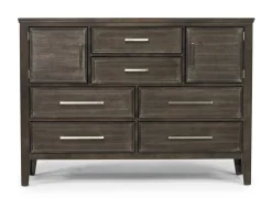 Andover Panel Bed, Dresser, Mirror & Nightstand In White, Twin
