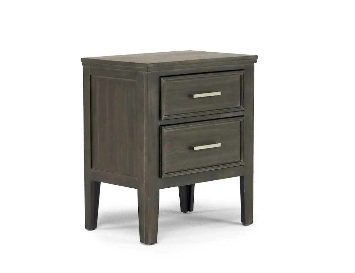 Andover Panel Bed, Dresser, Mirror & Nightstand In White, Twin