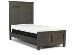 Andover Panel Bed In White, Twin