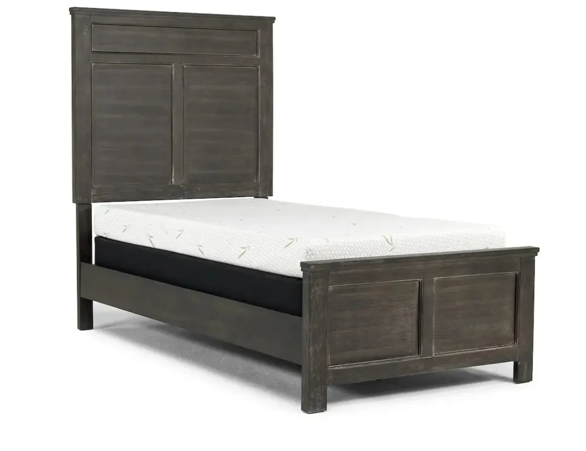 Andover Panel Bed In White, Twin