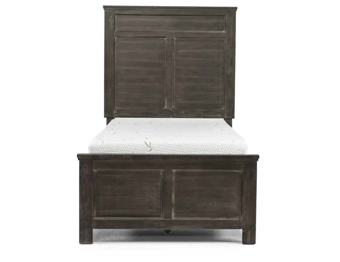 Andover Panel Bed In White, Twin
