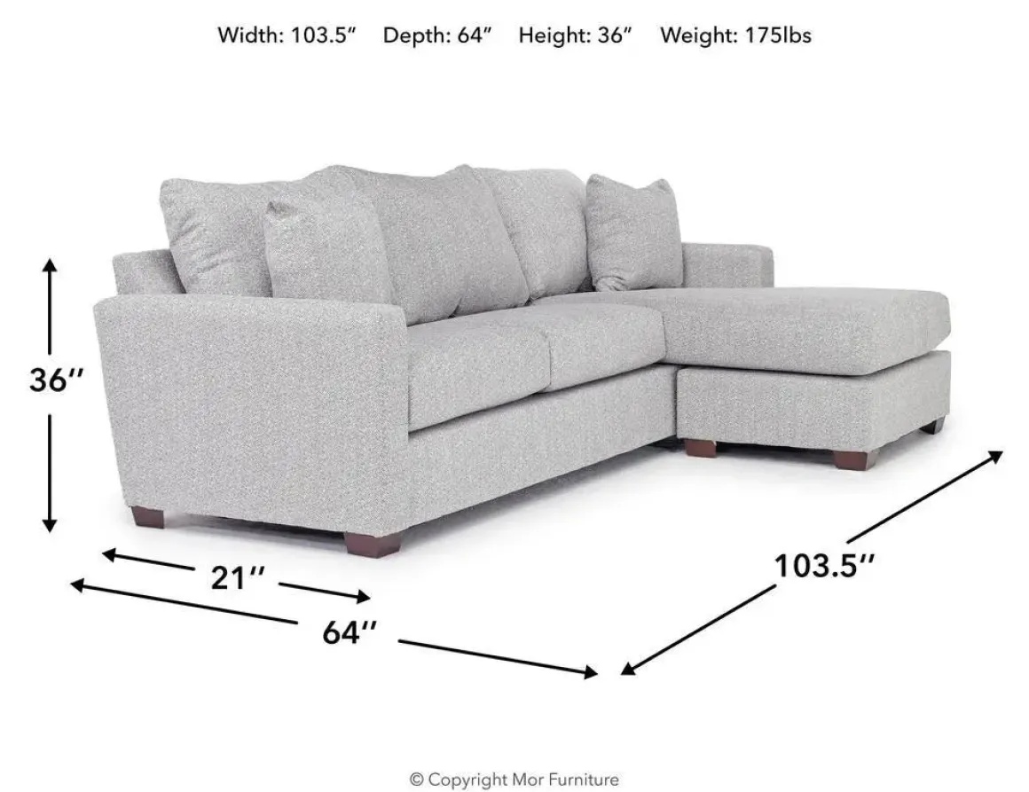 Ashfield Reversible Sofa Chaise In Ashfield Graphite
