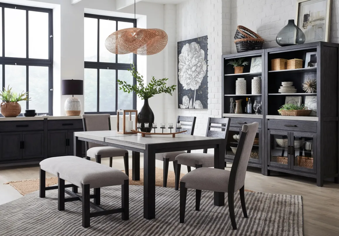 Aspen Valley Side Chair In Ravenwood Black