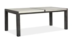 Aspen Valley Stone Top Dining Table, 4 Chairs & Bench In Sierra Brown