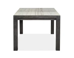 Aspen Valley Stone Top Dining Table & 4 Chairs In Sierra Brown