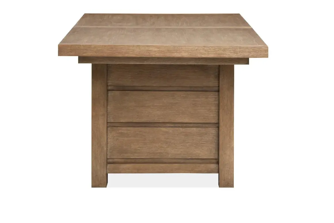 Aspen Valley Trestle Dining Table & 6 Chairs In Ravenwood Black