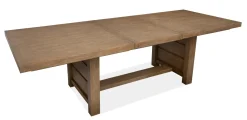 Aspen Valley Trestle Dining Table, 4 Chairs & 2 Upholstered Chairs In Ravenwood Black
