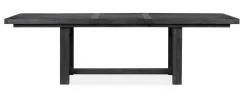 Aspen Valley Trestle Dining Table & 4 Chairs In Ravenwood Black