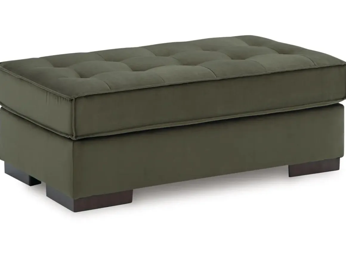 Austen Oversized Ottoman In Olive
