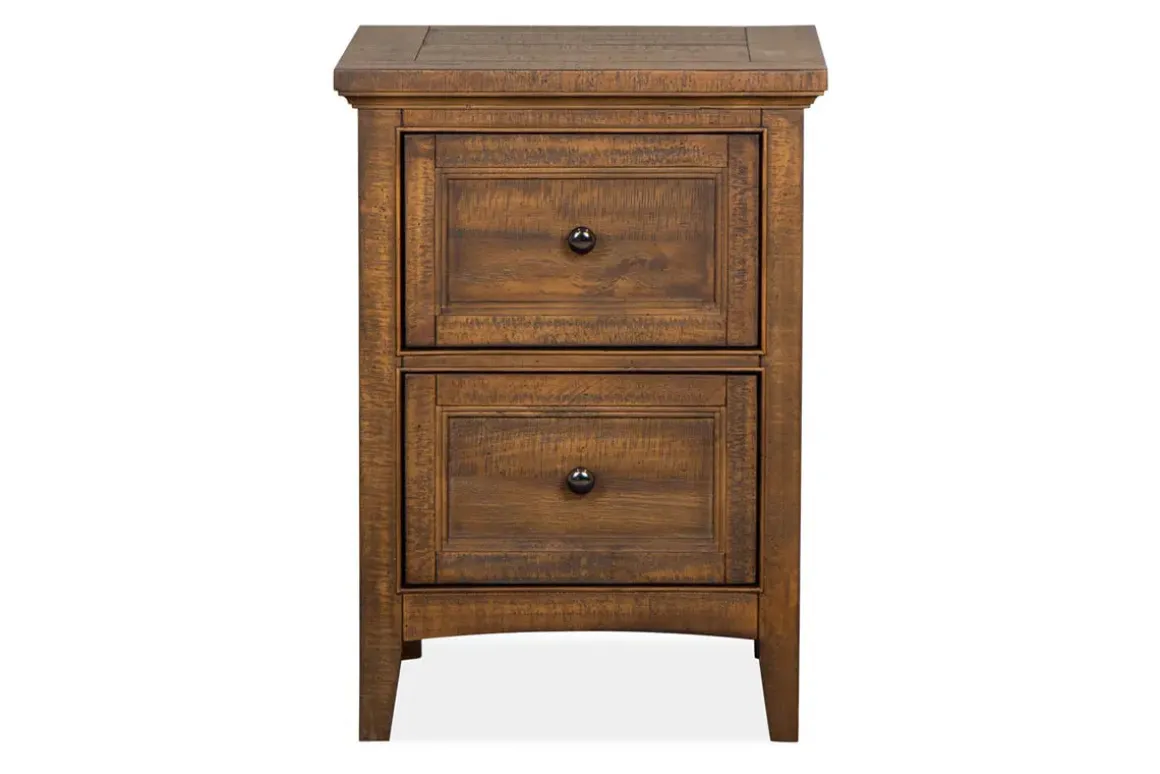 Bay Creek 3 Drawer Nightstand In Light Gray