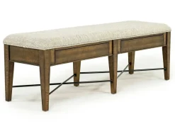 Bay Creek Bench W/ Storage In Light Gray