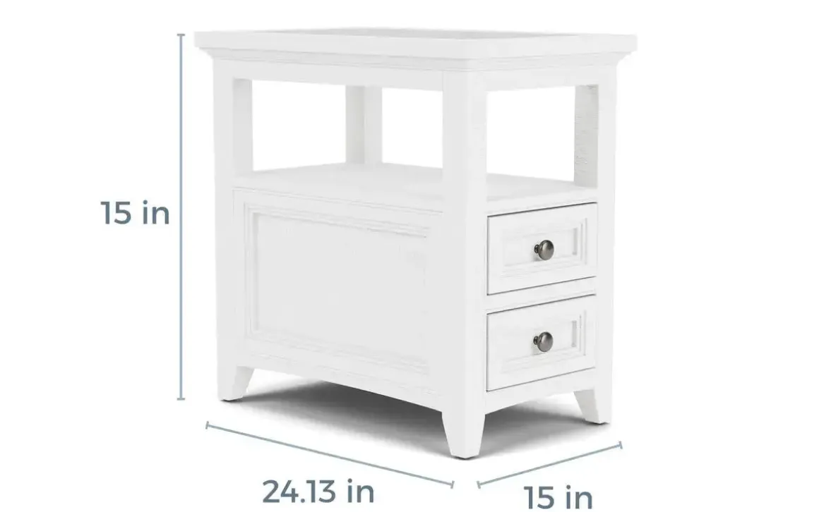 Bay Creek Chairside Table In Graphite
