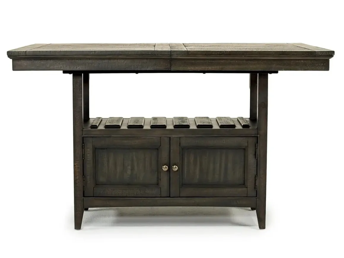 Bay Creek Counter Height Extendable Dining Table In Light Gray