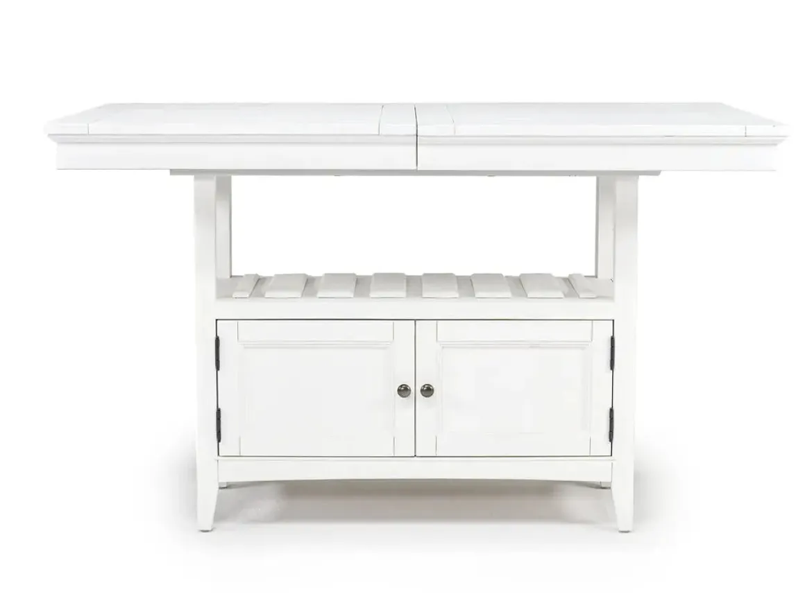 Bay Creek Counter Height Extendable Dining Table In Light Gray
