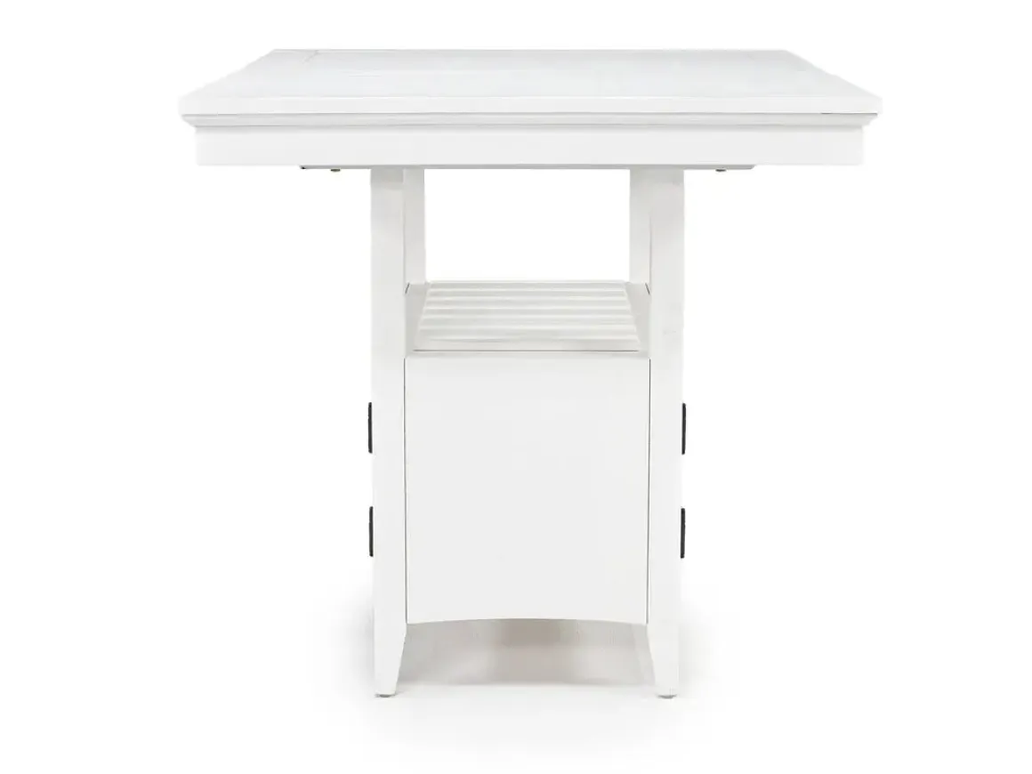 Bay Creek Counter Height Extendable Dining Table In Light Gray