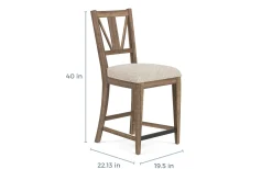 Bay Creek Counter Height Extendable Dining Table & 4 Stools In Graphite