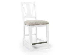 Bay Creek Counter Height Extendable Dining Table & 4 Stools In Graphite