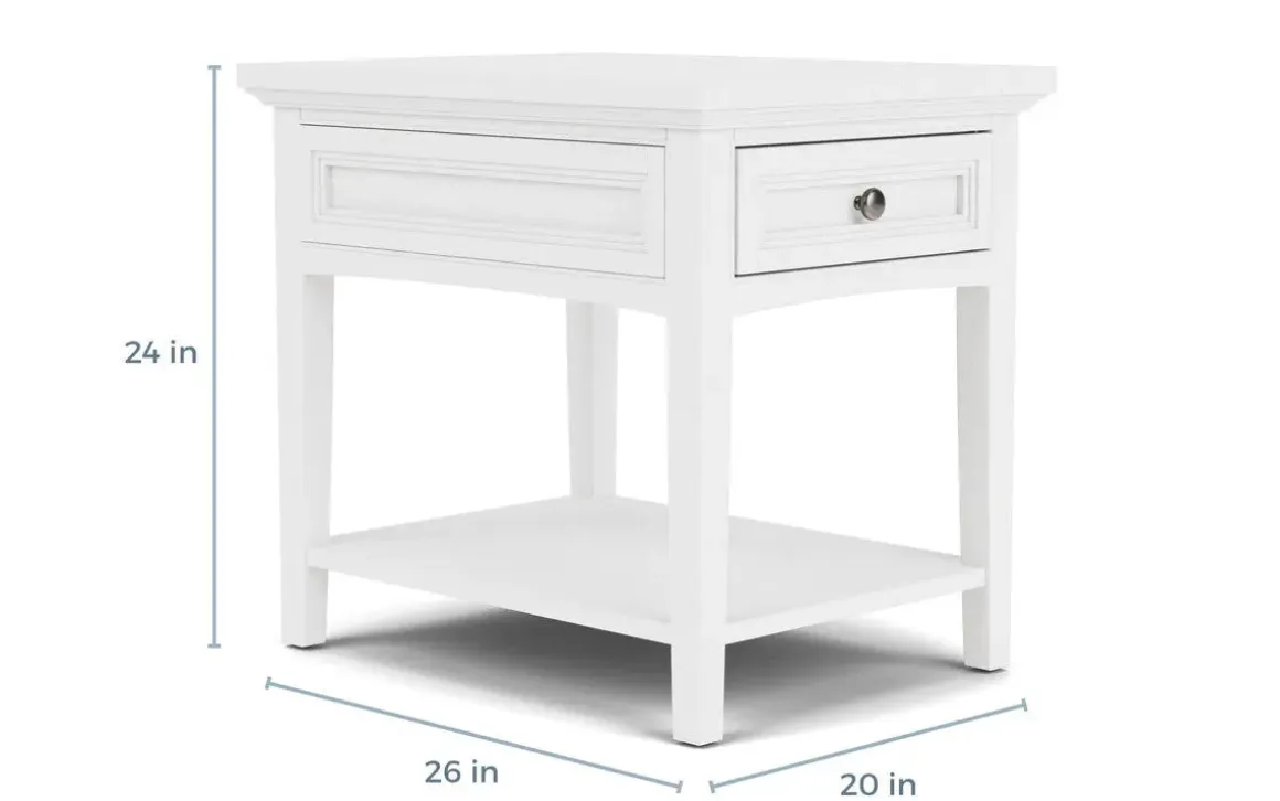 Bay Creek End Table In Graphite, Rectangle