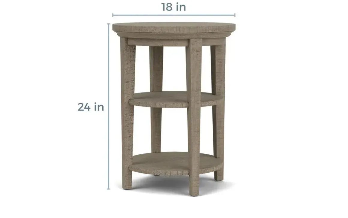 Bay Creek End Table In Graphite, Rectangle