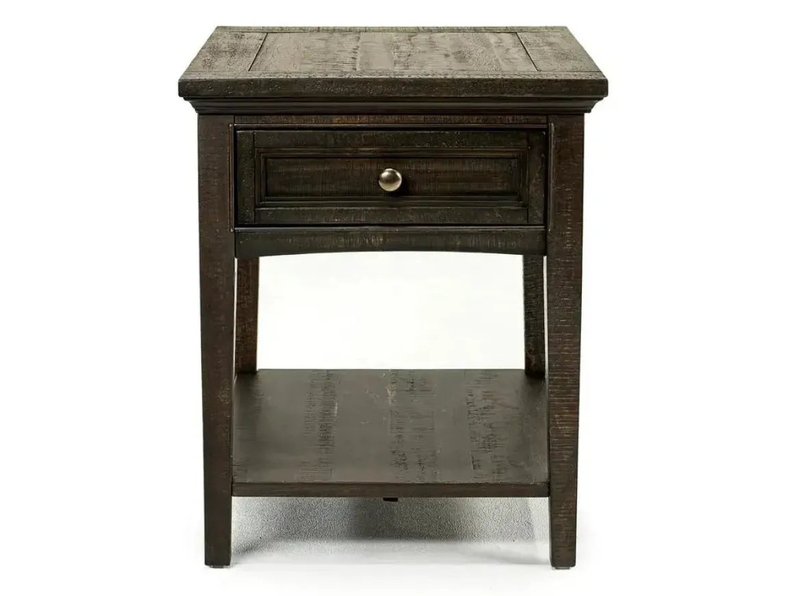 Bay Creek End Table In Graphite, Rectangle