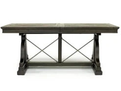 Bay Creek Extendable Dining Table & 4 Upholstered V-Back Chairs In Toasted Nutmeg