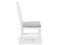 Bay Creek Extendable Dining Table & 4 Upholstered V-Back Chairs In Toasted Nutmeg