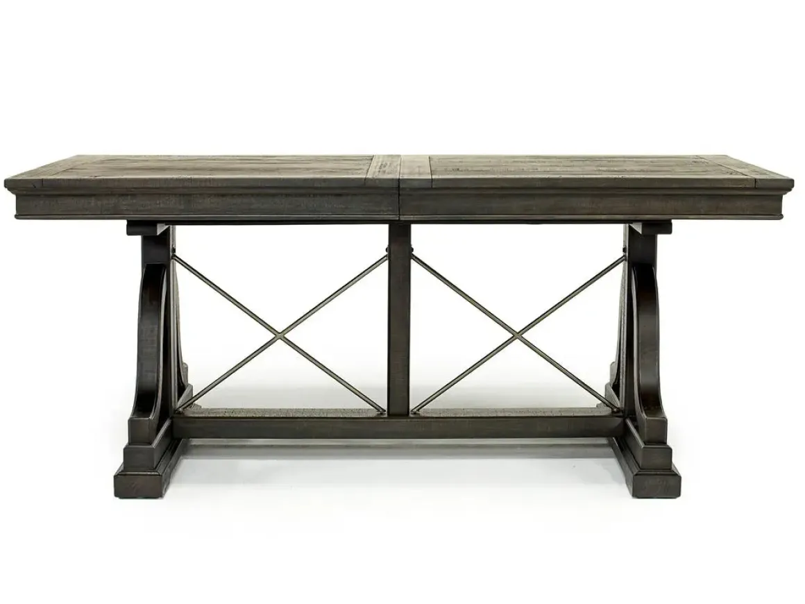 Bay Creek Extendable Dining Table & 6 V-Back Chairs In Toasted Nutmeg