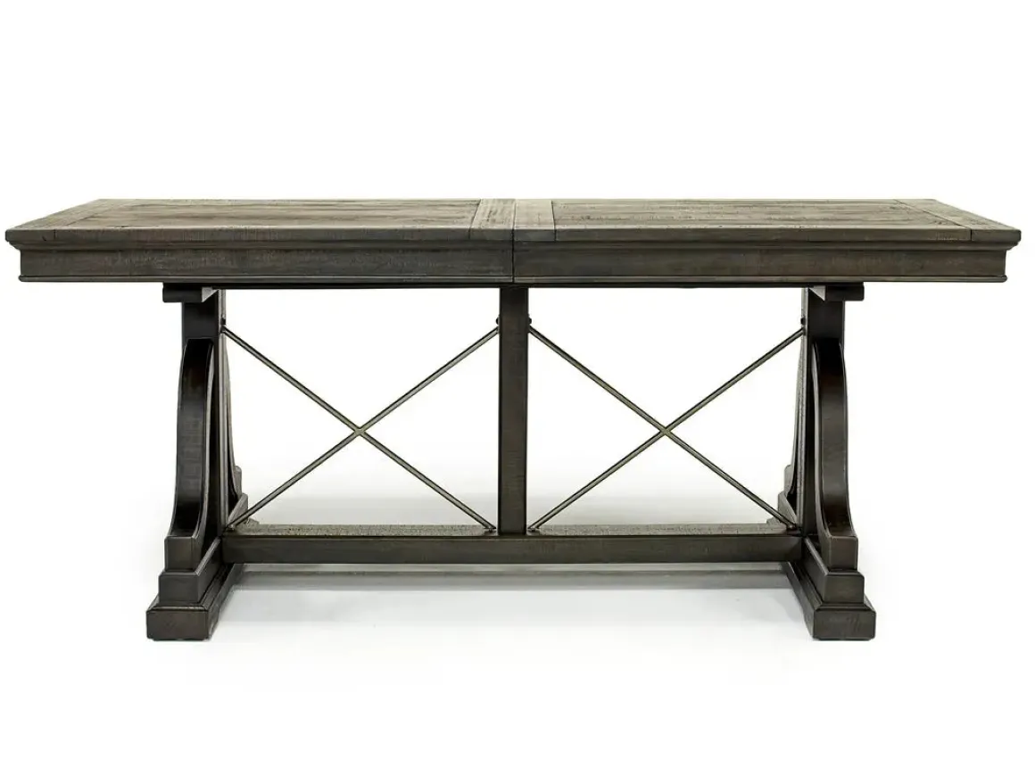 Bay Creek Extendable Dining Table & 6 V-Back Chairs In Toasted Nutmeg