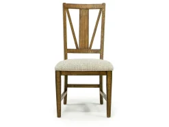 Bay Creek Extendable Dining Table & 6 V-Back Chairs In Toasted Nutmeg