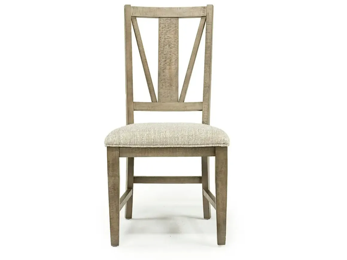 Bay Creek Extendable Dining Table & 6 V-Back Chairs In Toasted Nutmeg