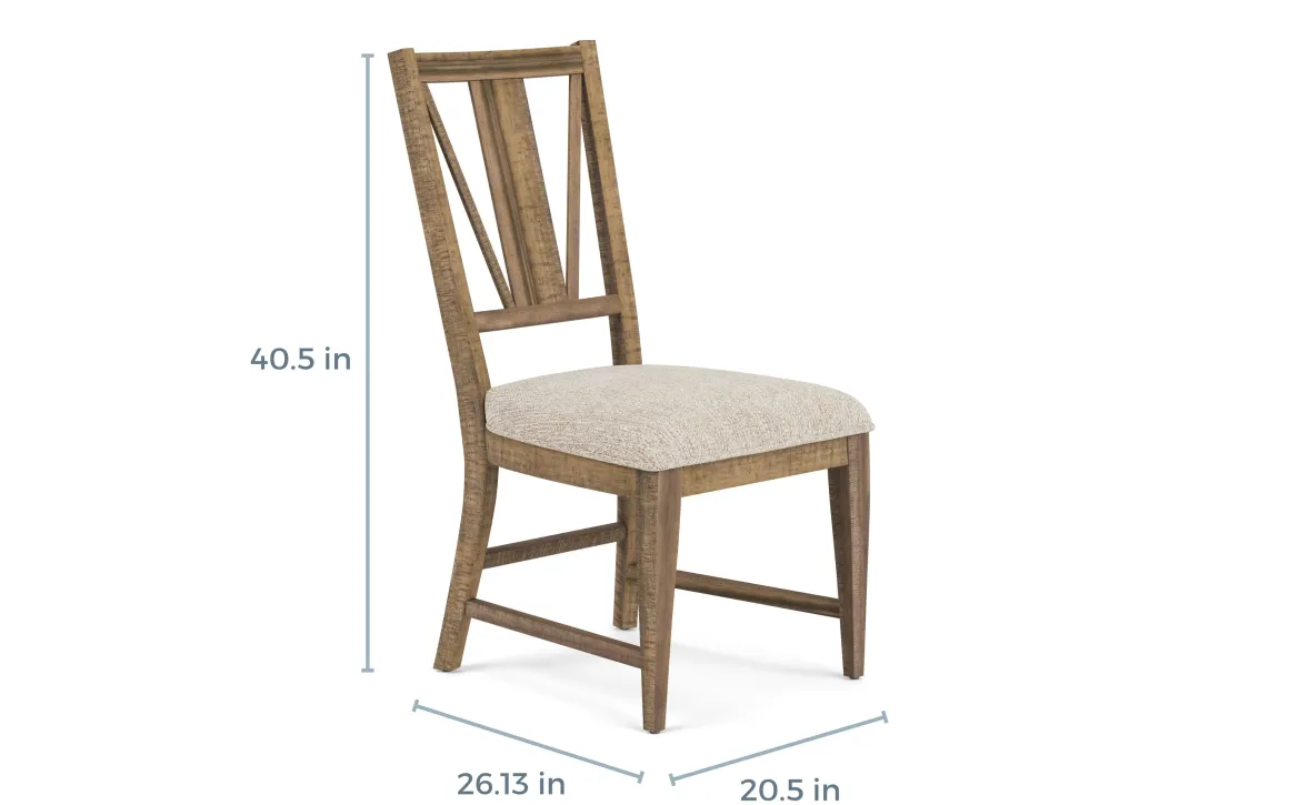 Bay Creek Extendable Dining Table & 6 V-Back Chairs In Toasted Nutmeg