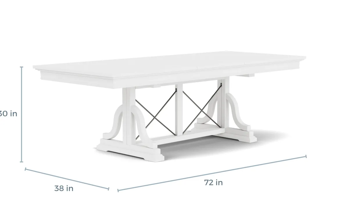 Bay Creek Extendable Dining Table & 6 V-Back Chairs In Toasted Nutmeg