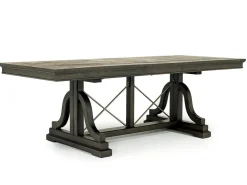 Bay Creek Extendable Dining Table & 6 V-Back Chairs In Toasted Nutmeg