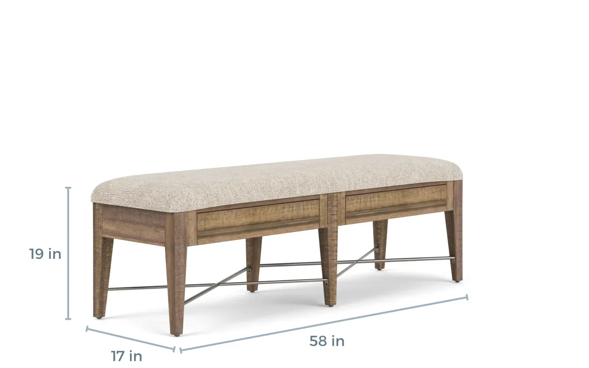 Bay Creek Extendable Dining Table, 4 V-Back Chairs & High Back Bench In Graphite