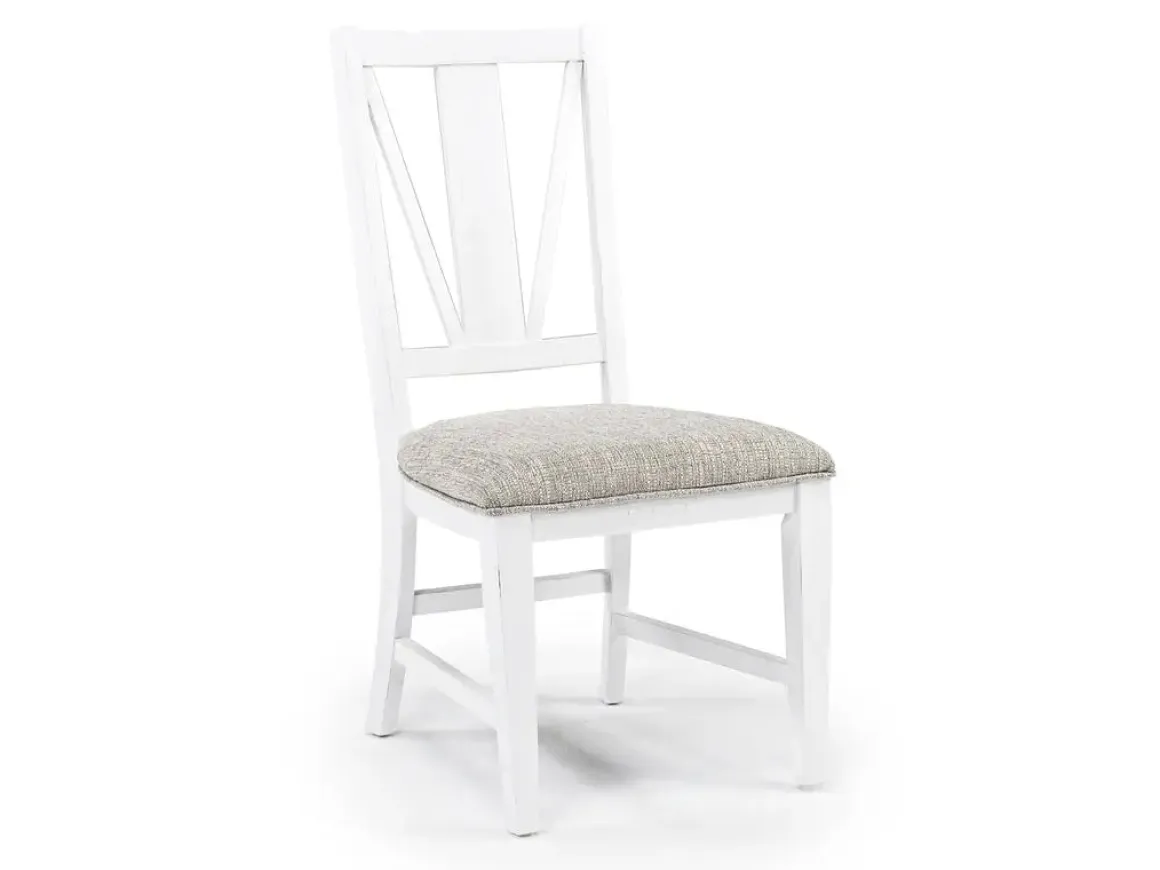 Bay Creek Extendable Dining Table, 4 V-Back Chairs & High Back Bench In Graphite