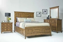 Bay Creek Panel Bed In Light Gray, Queen