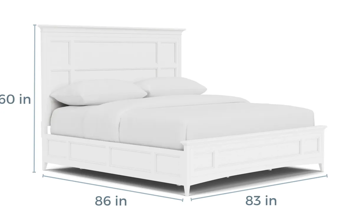 Bay Creek Panel Bed In Light Gray, Queen