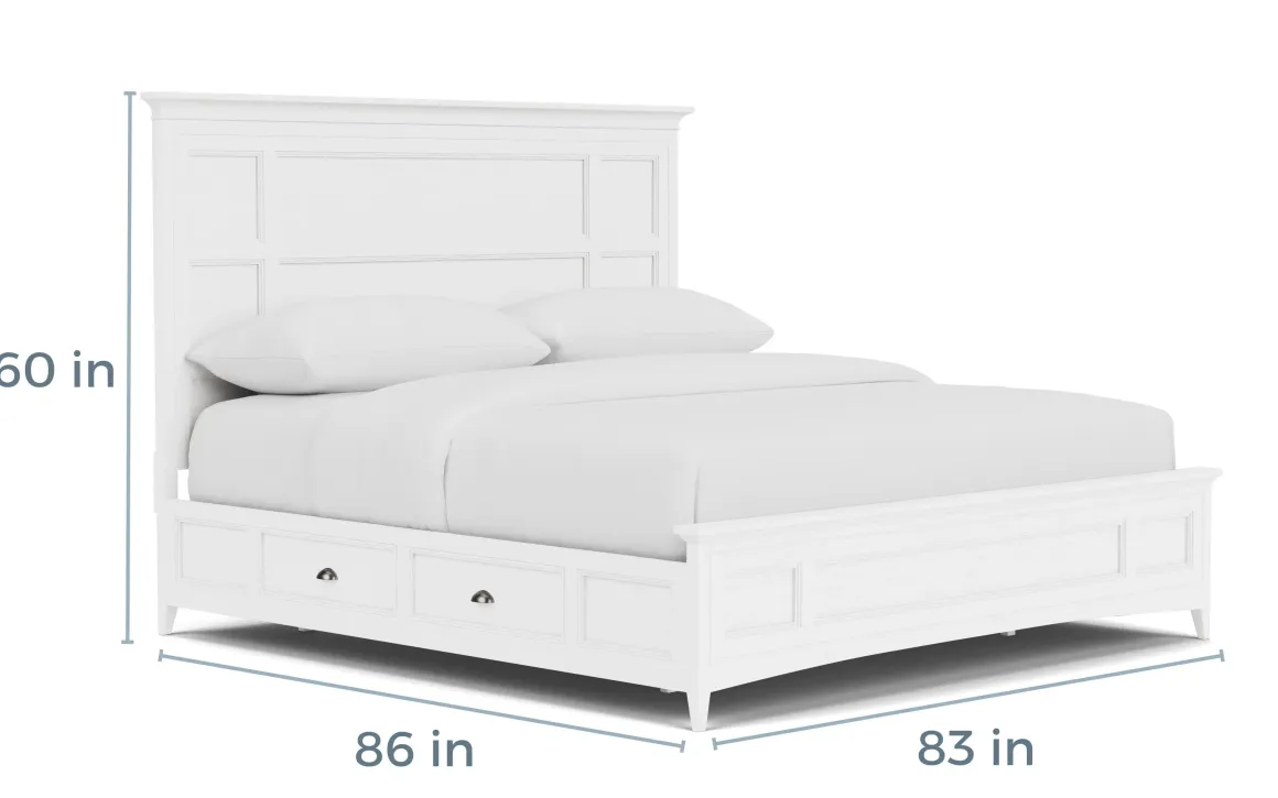 Bay Creek Panel Bed In Light Gray, Queen