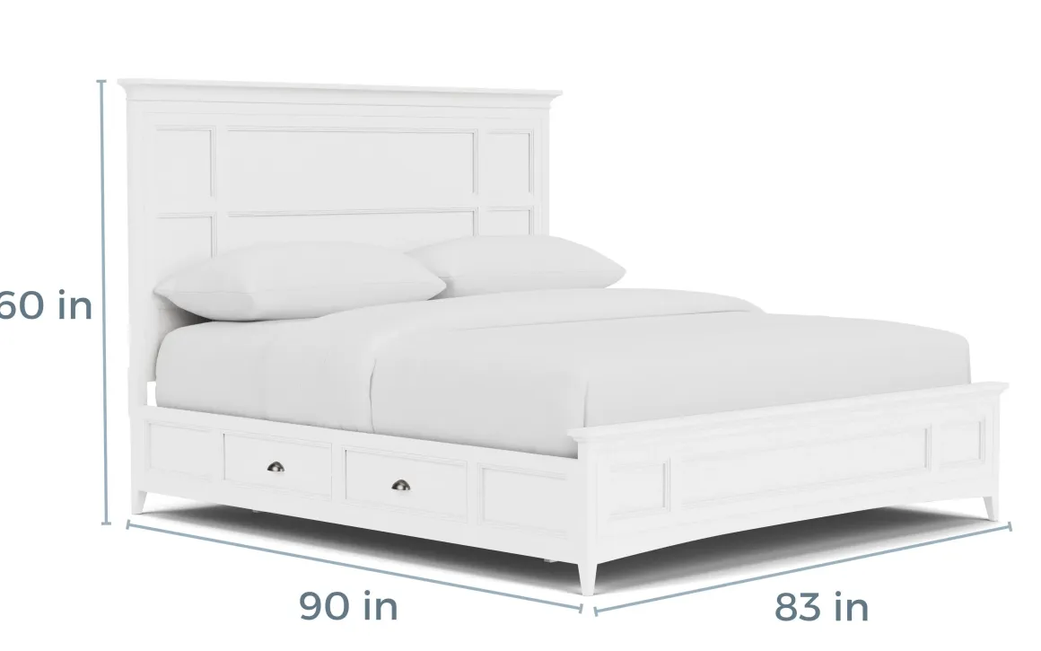 Bay Creek Panel Bed In Light Gray, Queen